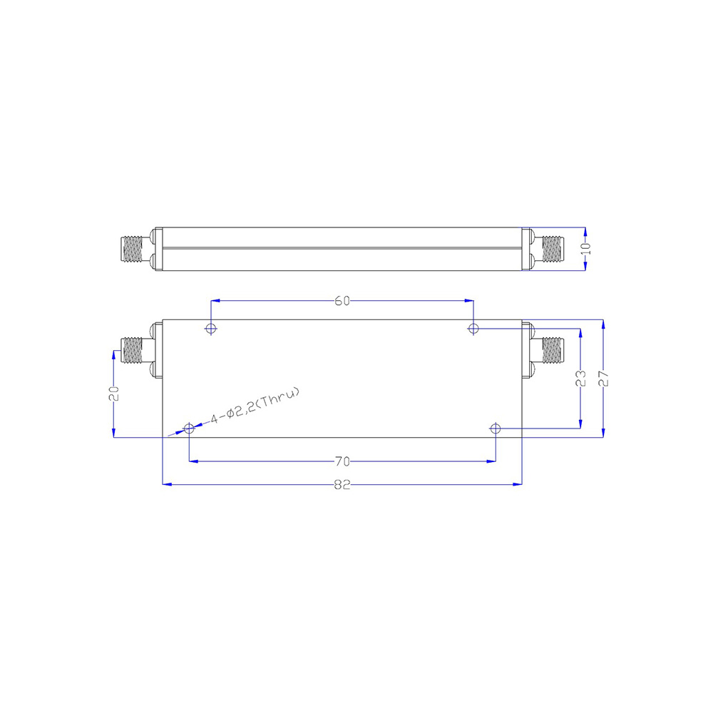 HS-Low Pass Filter With SMAF(Passband DC-1G,Rejection 70dB @1.3-4.2G)_Web2